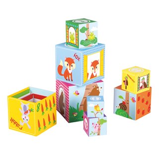 Lelin® Stacking and Nesting Blocks - Forest Friends